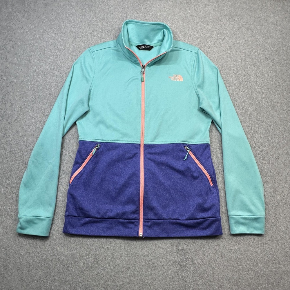 The North Face Cinder Full Zip Track Jacket Womens Small Blue Purple 100 Weight